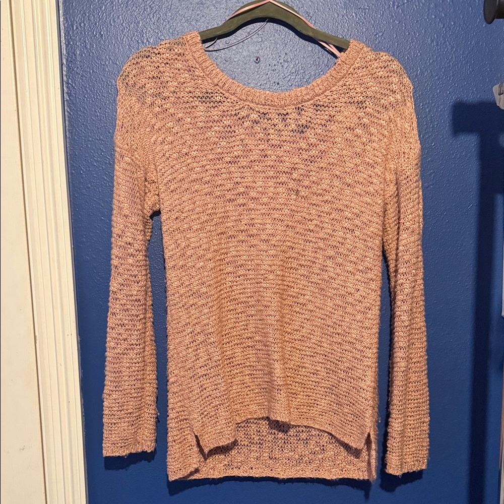 Lightweight Pink Knit Sweater